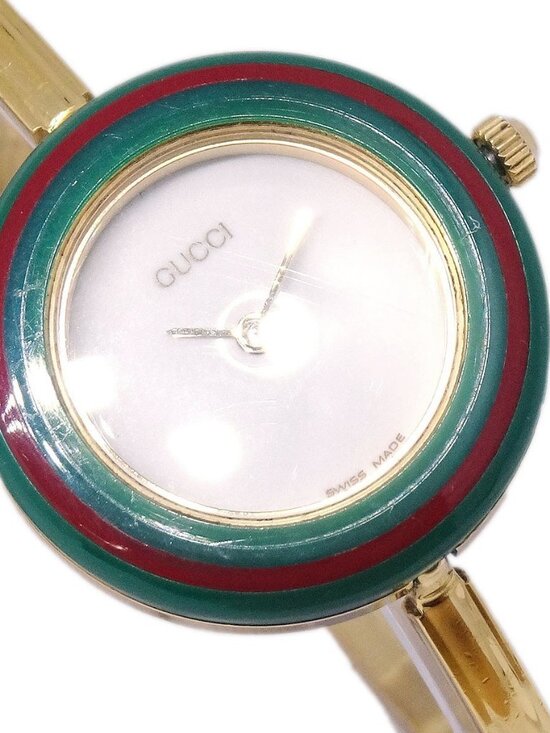 Gucci 11/12.2 Change Bezel Chameleon Quartz Watch SS #S 117878 main image 10